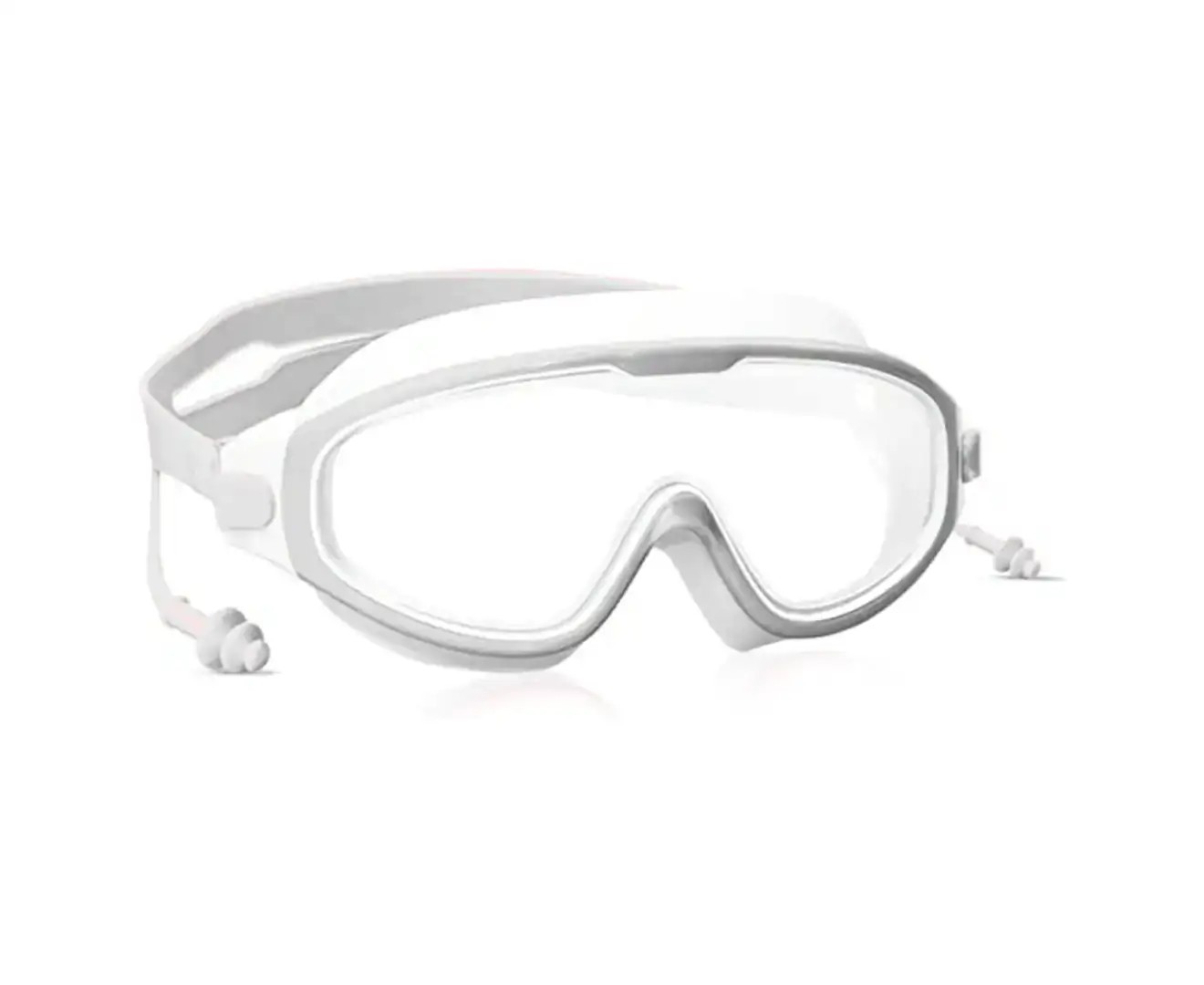 Kids Goggles Kids Swimming，Wide Vision Goggles with Ear Plugs