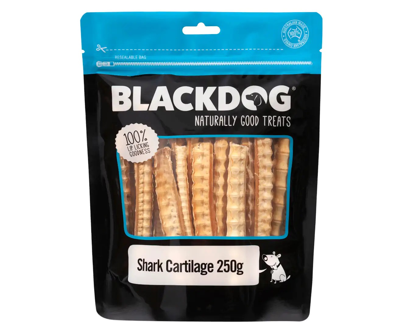 Blackdog Natural Dog Treats Shark Cartilage 250G