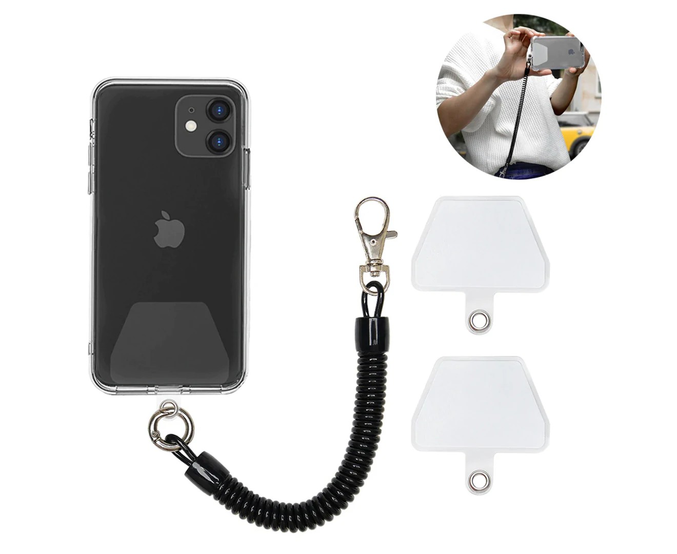 Cell Phone Lanyard Tether with Patch,Universal Smartphone Wrist Strap