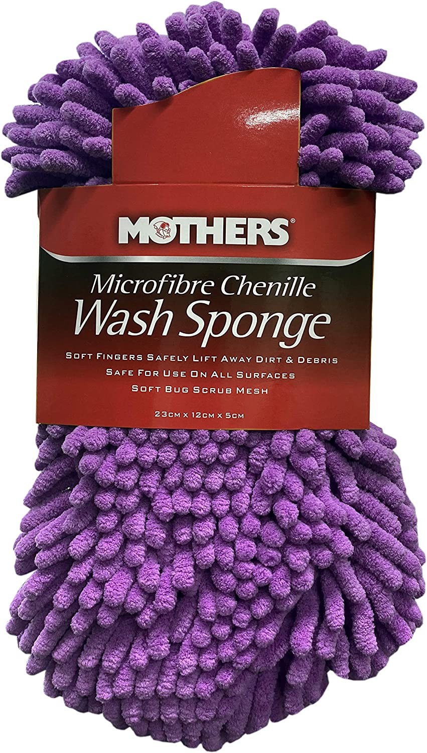 MOTHERS Microfibre Chenille Wash Sponge, Purple