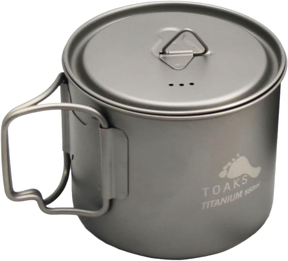 TOAKS Light Titanium 550Ml Pot (Ultralight Version)