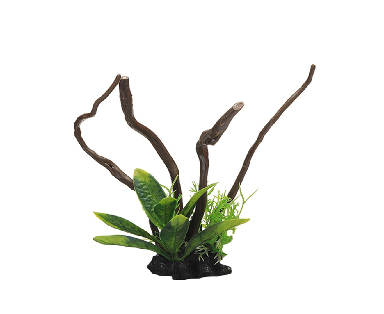 Fake Water Plants Safe Accessories Resin Simulation Driftwood Tree Root for Landscaping A