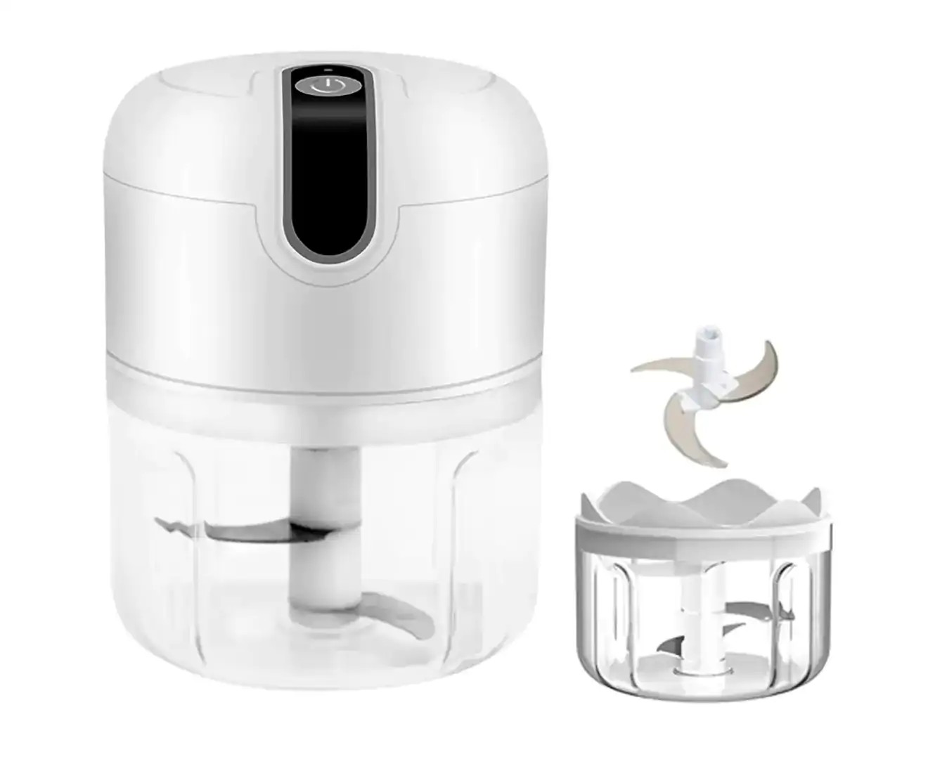 Electric Mini Garlic Chopper – Small Wireless Food Processor Portable