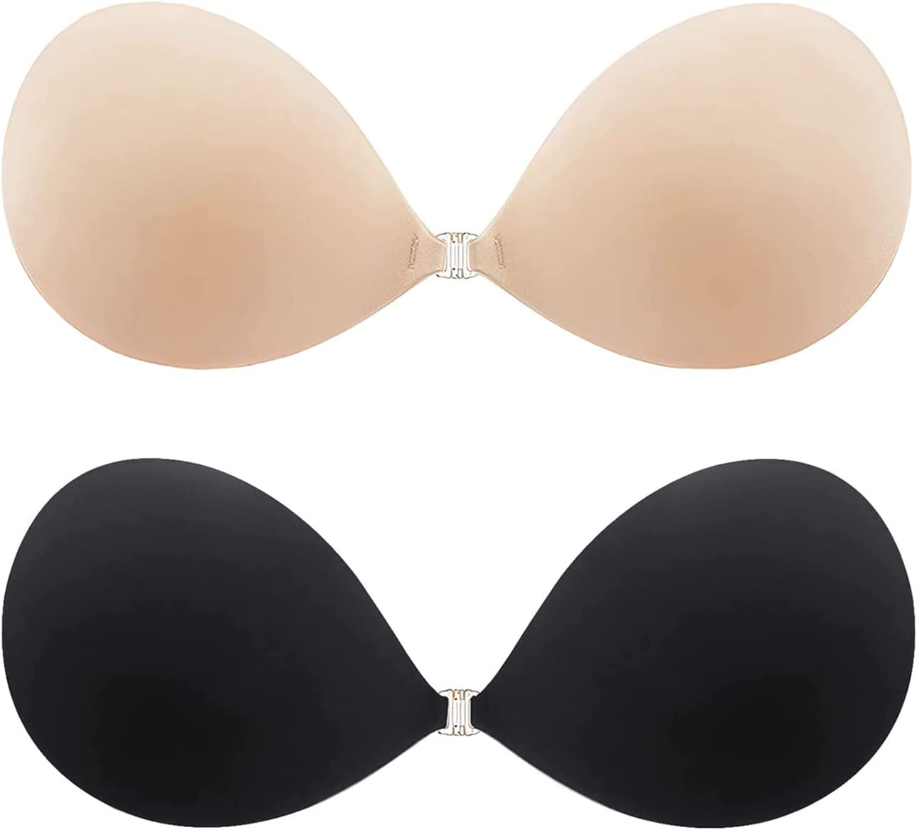 Adhesive Bra Push Up Strapless Invisible Sticky Bra Reusable Backless  Silicone Bra for Women