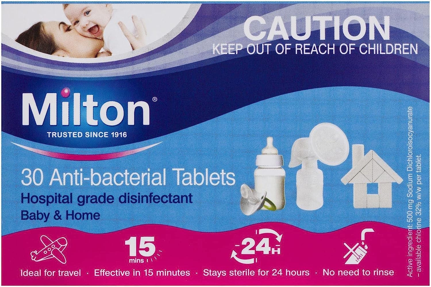 Milton Antibacterial Tablets 30 Pack