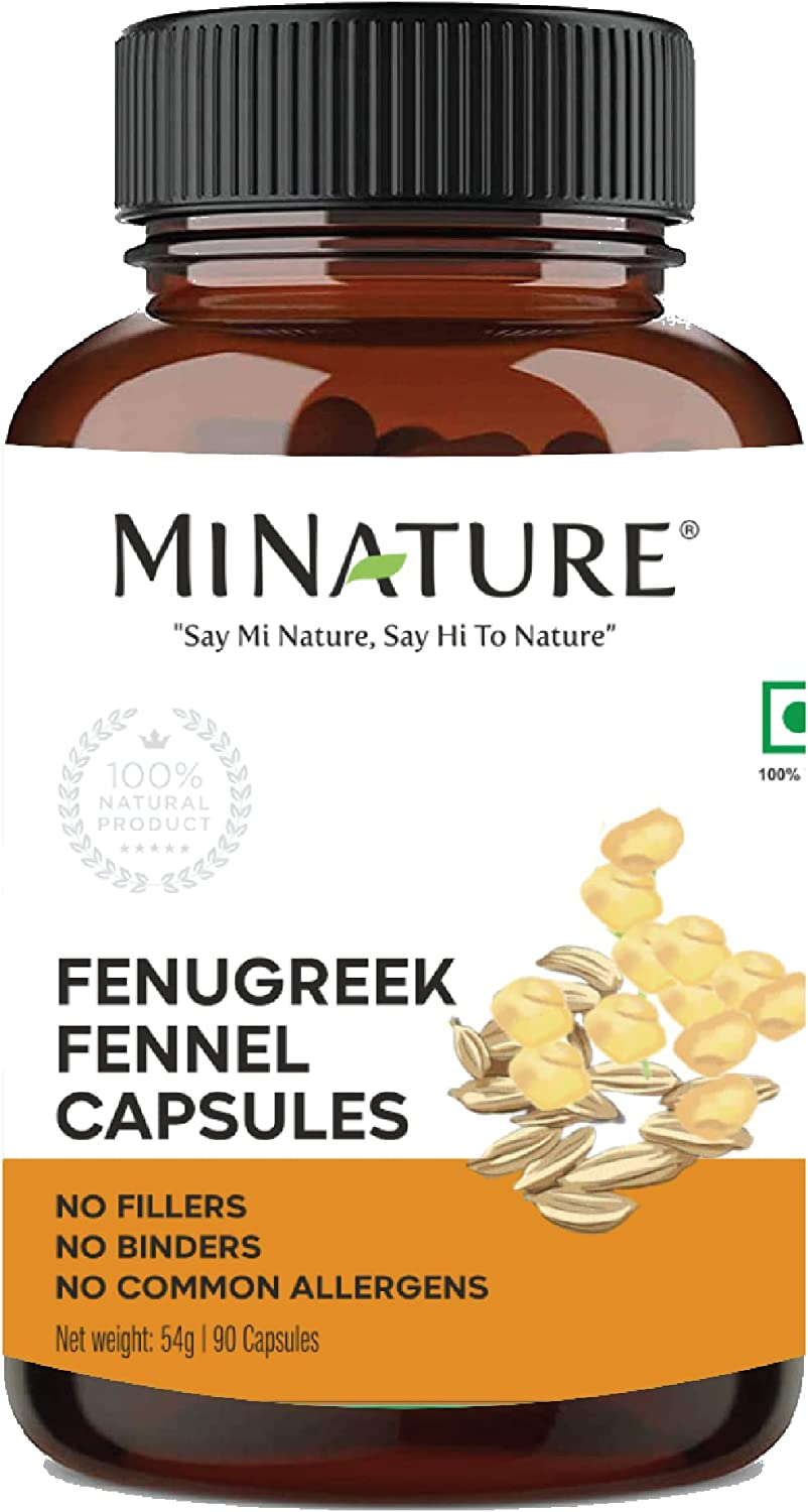 Fenugreek Fennel Seed Capsules 1000 Mg 45 Day Supply Emega Australia