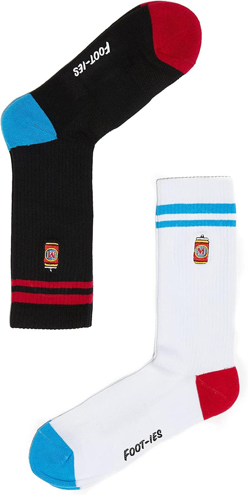 FOOT-IES Unisex Melbourne Bitter Cans Embroidery Socks(Pack of 2)