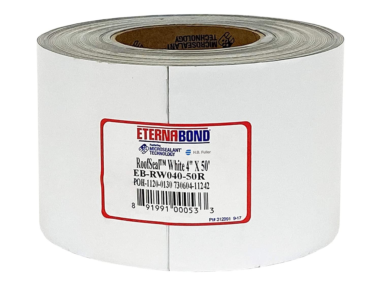 Eternabond Roofseal White 4″ X50′ Microsealant UV Stable Roof Seam Repair Tape | 35 Mil Total Thickness | EB-RW040-50R – One-Step Durable, Waterproof and Airtight Repair