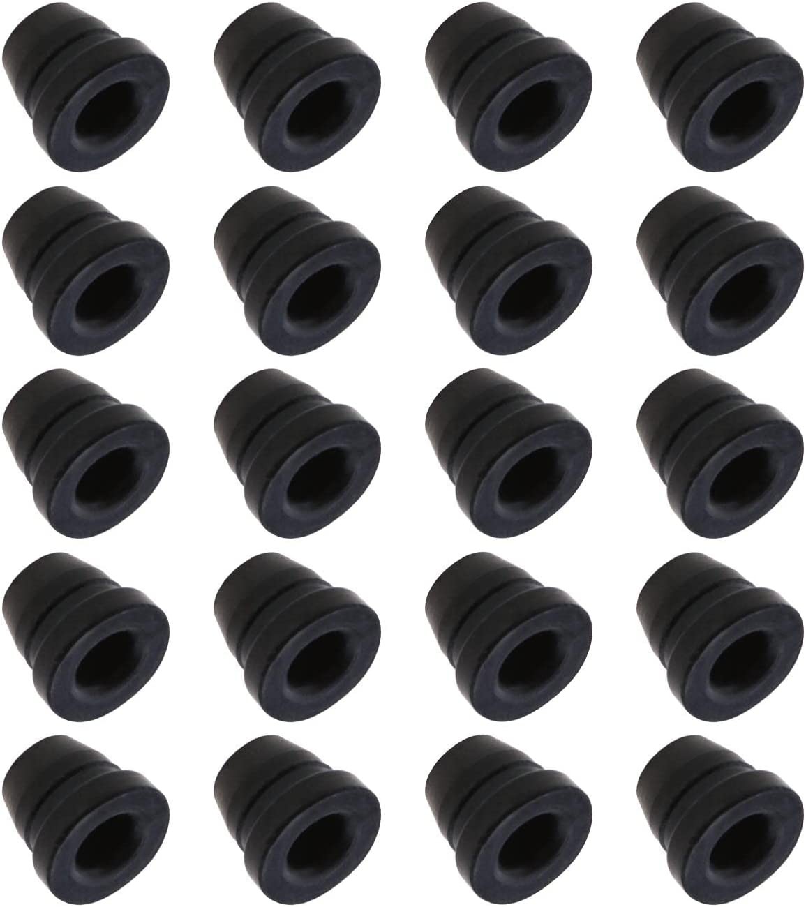 20PCS Rubber Brake Bleeder Screw Caps 6Mm Grease Fitting Cap Dust Cover Brake Nipple Cap for Car Motorcycle Motorbike Car Automotive Replacement Parts Black