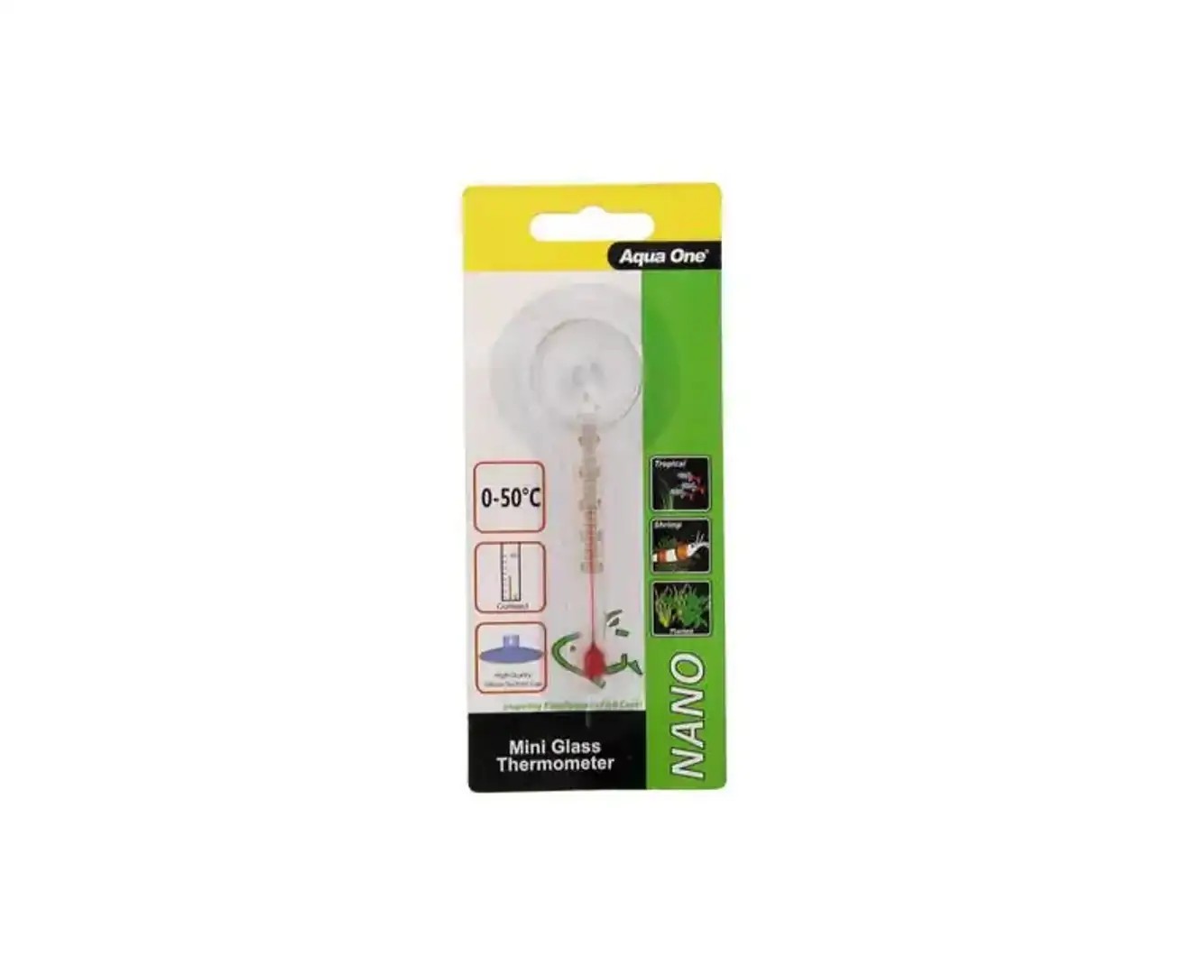 Aqua One Nano Glass Thermometer 9Cm 10310