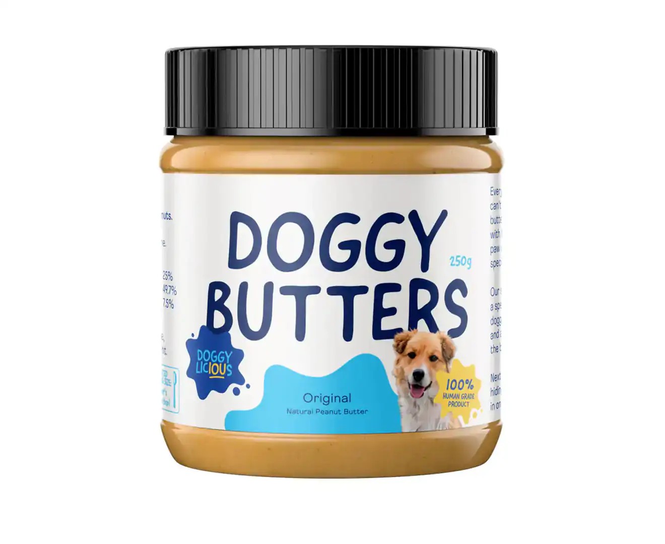 Doggylicious Doggy Original Peanut Butter Dog Treat 250G