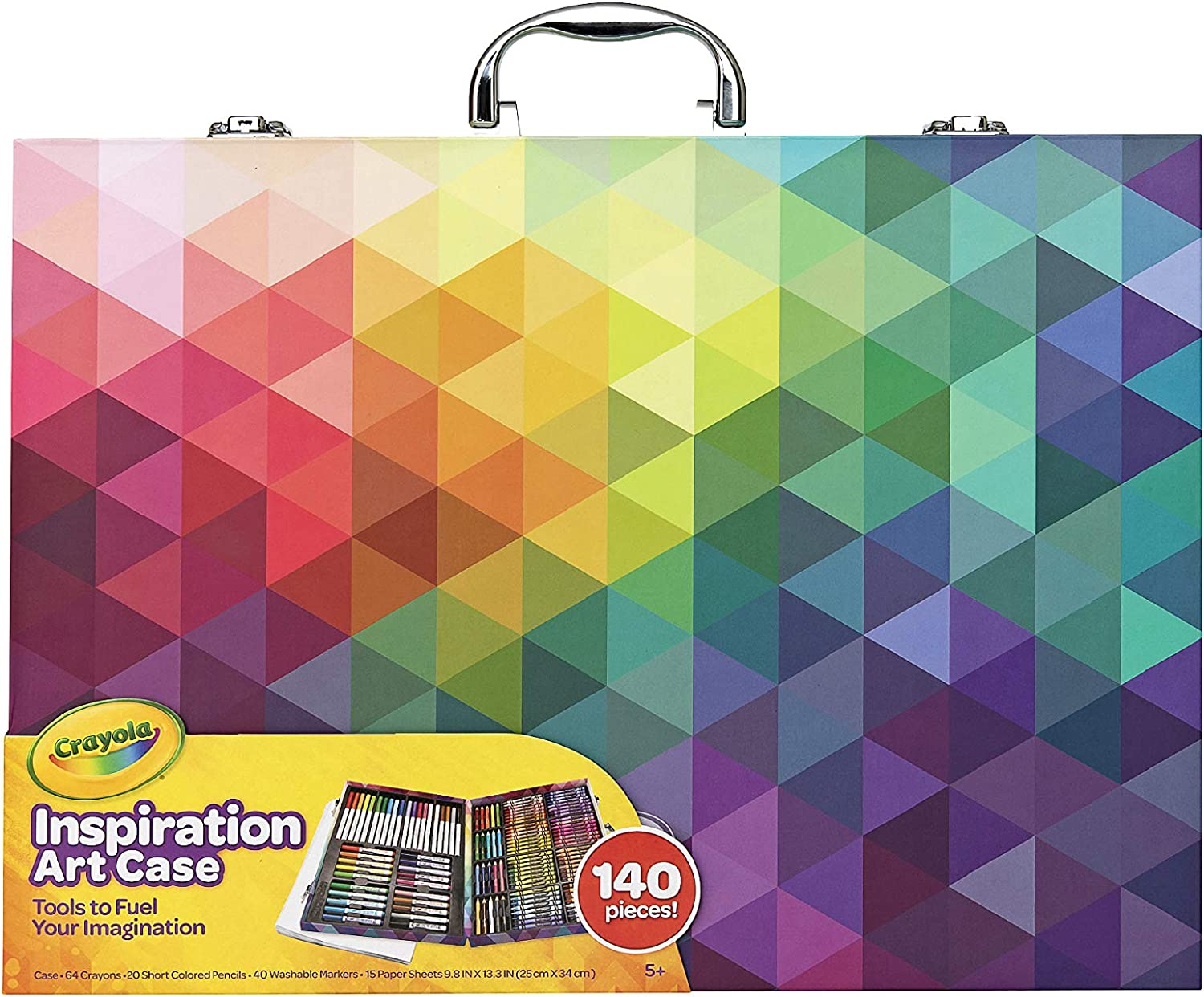 Crayola Inspiration Art Case Pink, 140 Piece Art Set, Gifts for