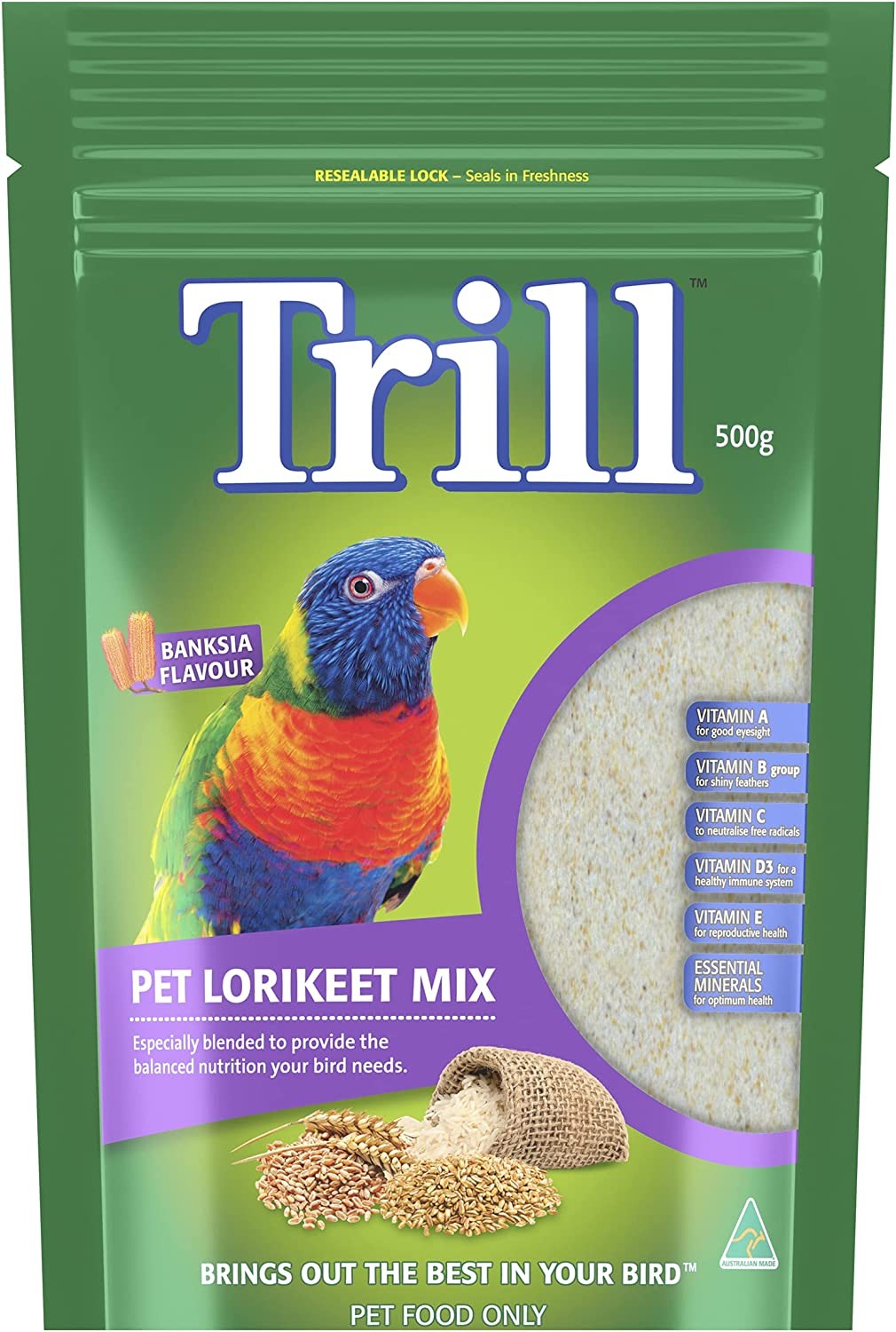 TRILL Pet Lorikeet Mix, 500G