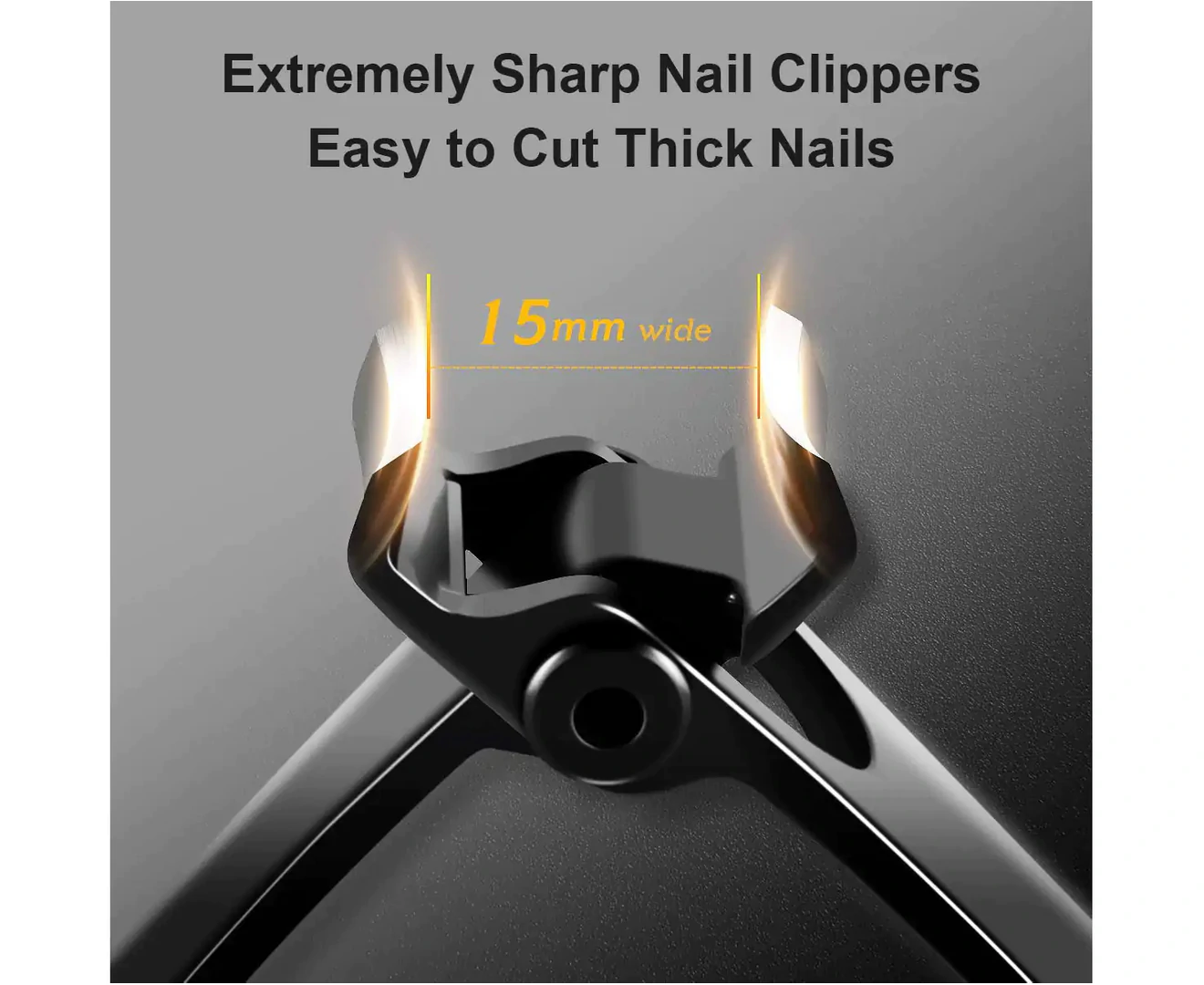 Nail Clippers for Thick Nails-Wide Jaw Opening Oversized Nail Clippers