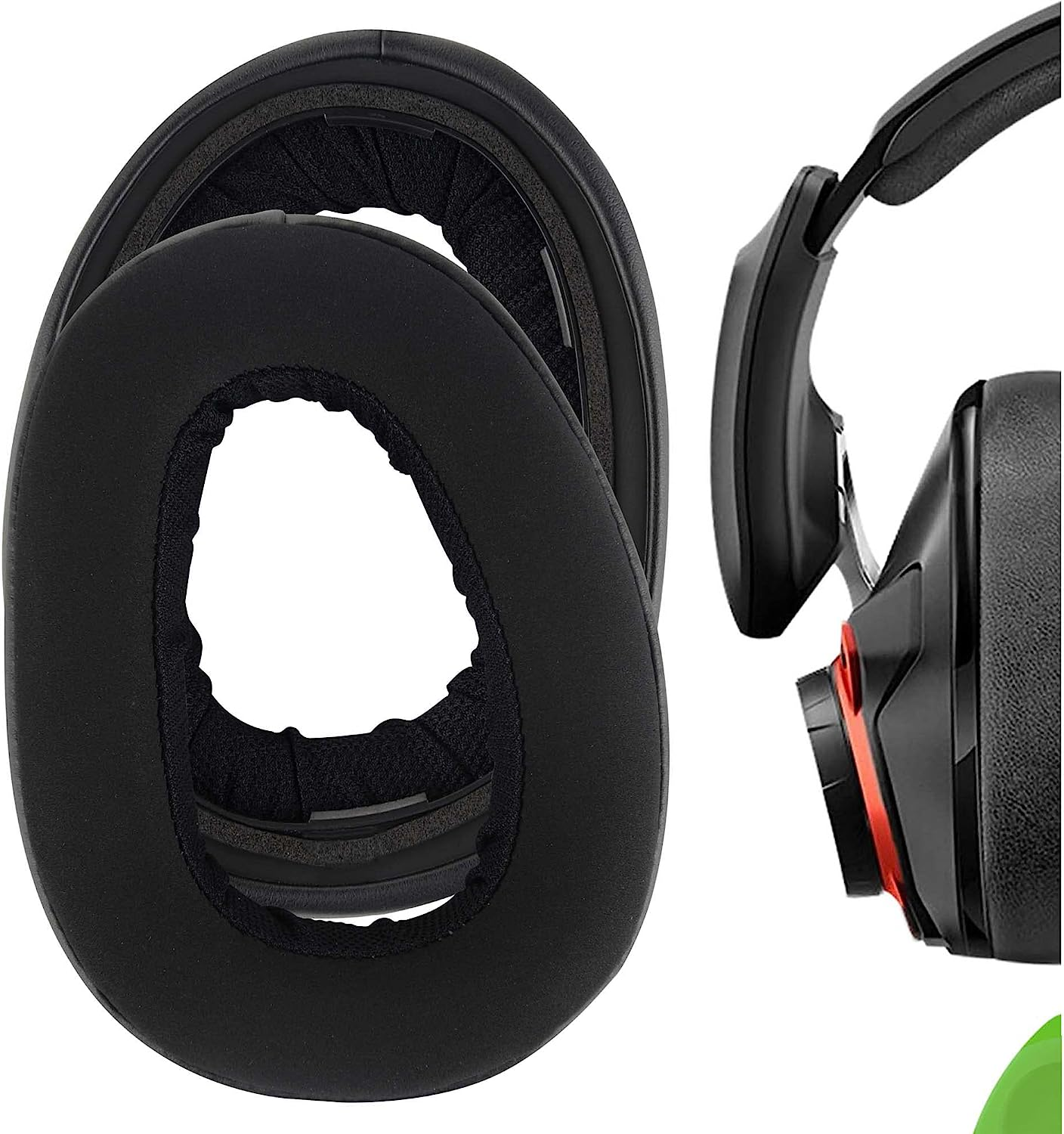 Geekria Comfort Hybrid Velour Replacement Ear Pads for Sennheiser