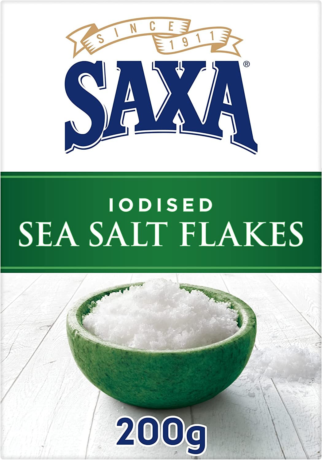 Saxa Iodised Sea Salt Flakes Seasoning 200G