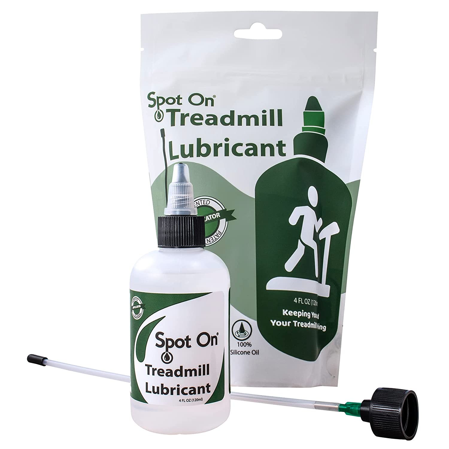 100% Silicone Treadmill Belt Lubricant with Application Tube – Easy to Use for Full Belt Width Lubrication