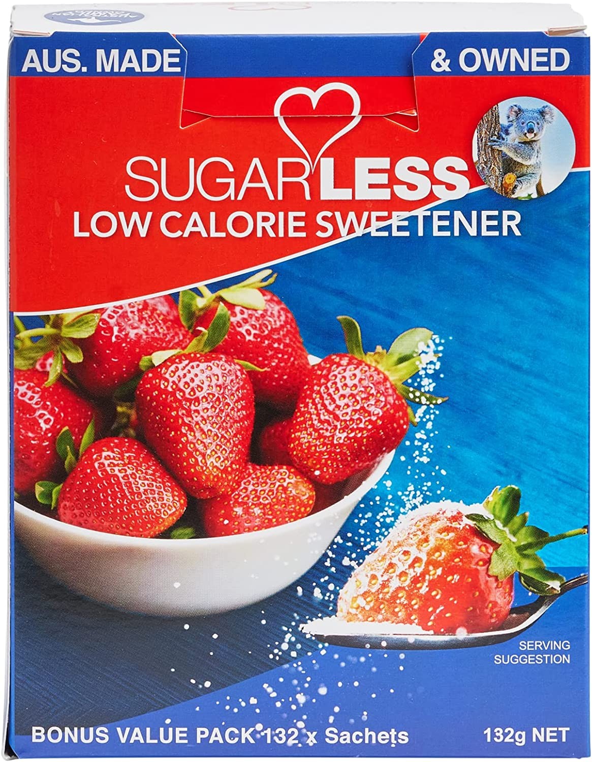 Sugarless Low Calorie Sweetener 132 Sachets