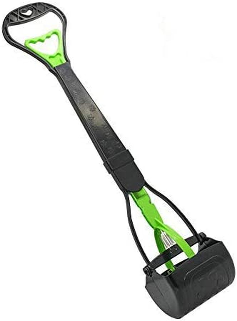 Living Express 28″ Large Pooper Scooper for Dog-Long Handle Dog Poop Scooper-Pet Waste Pick up Jaw Scooper without Smelling, Durable Spring Easy to Use Perfect for Grass,Dirt,Gravel (Green)