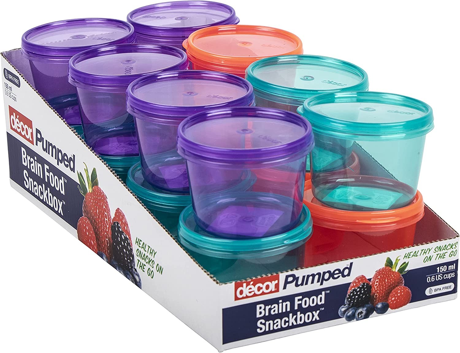 Decor Snack Box round 150 Ml Capacity, Assorted