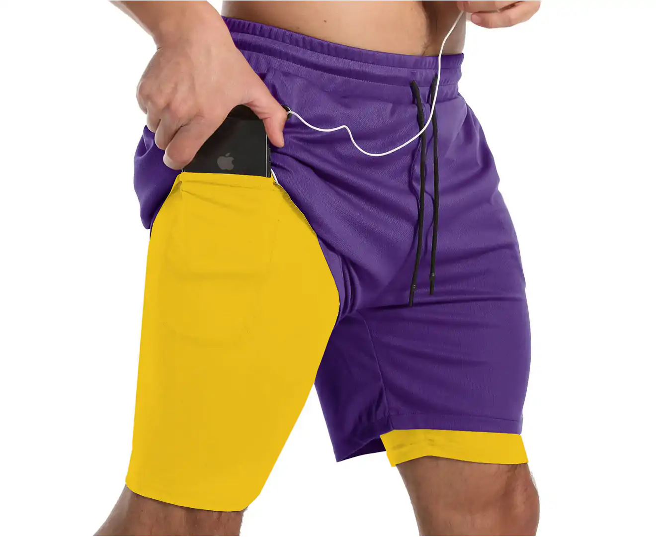 Mens purple best sale athletic shorts