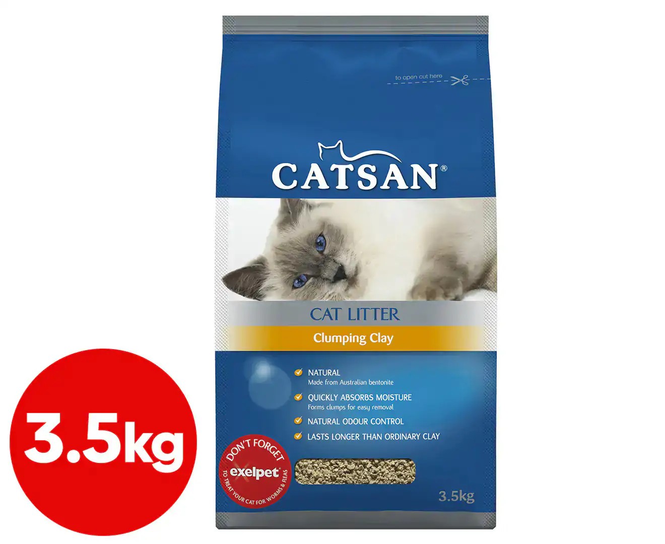 Catsan Ultra Natural Cat Litter Clumping Clay 3.5Kg