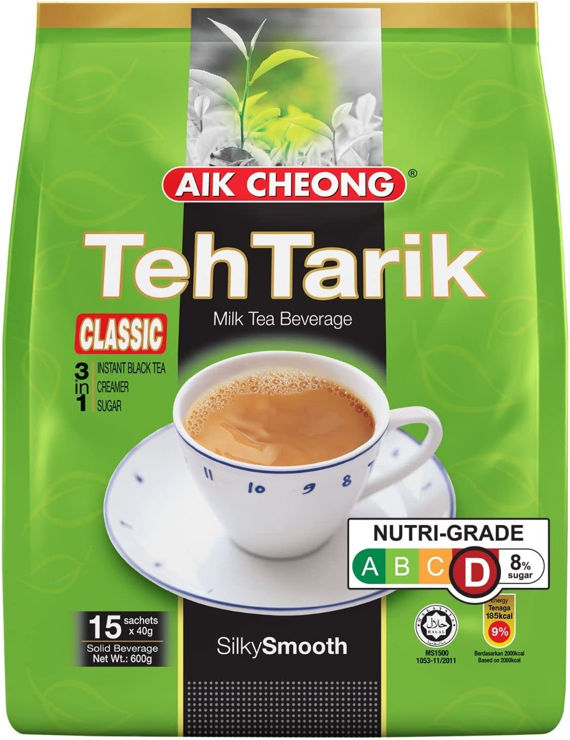 Aik Cheong the Tarik Instant Milk Tea 40 G (Pack of 15)