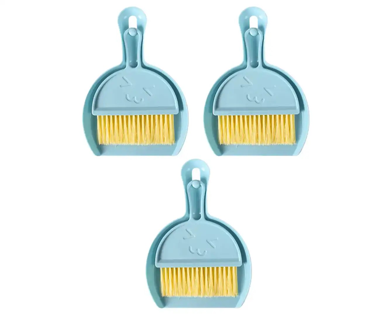 Small Dustpan and Brush Set Mini Dustpan and Brush Set Three-Piece