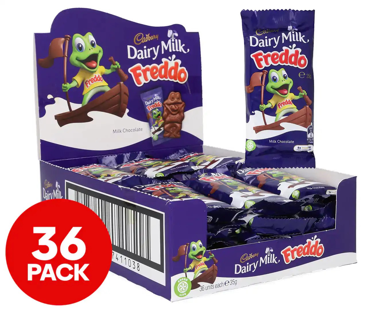 36 X Cadbury Giant Milk Choc Freddo 35G