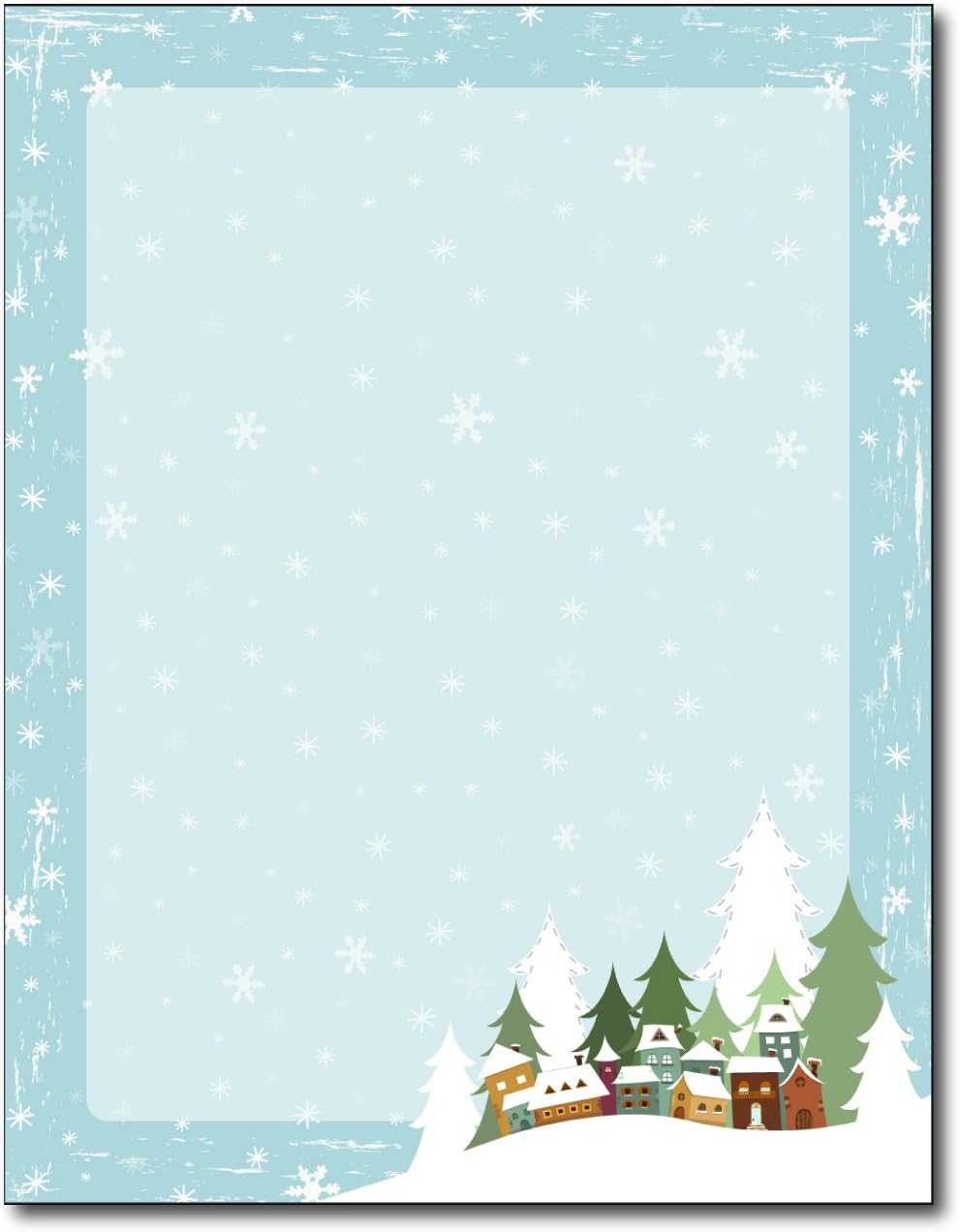 Winter Village Holiday Stationery – 80 Sheets