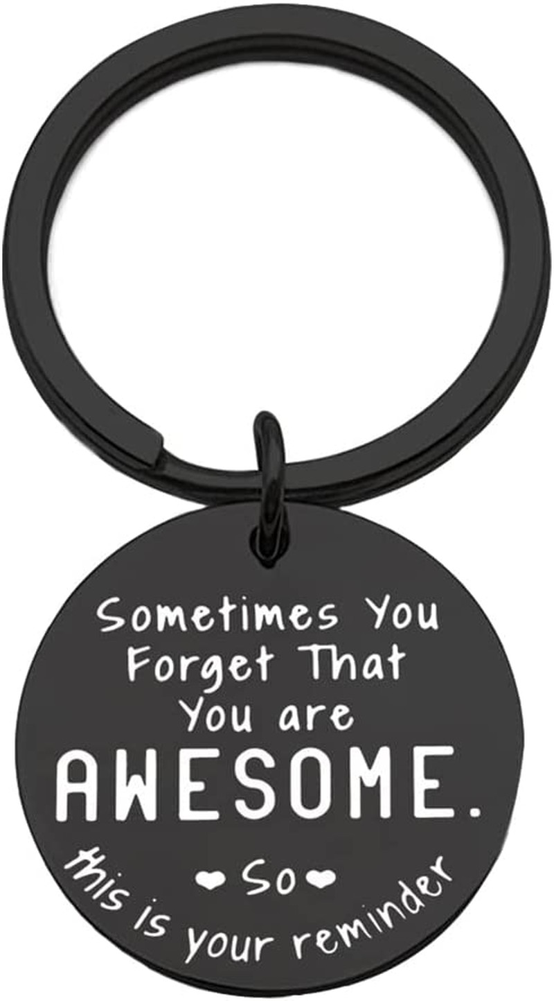 Funny Inspirational Birthday Christmas Gifts for Women Men – Sometimes You Forget You’Re Awesome Keychain for Best Friend Daughter Coworkers Thank You Gifts Keyrings