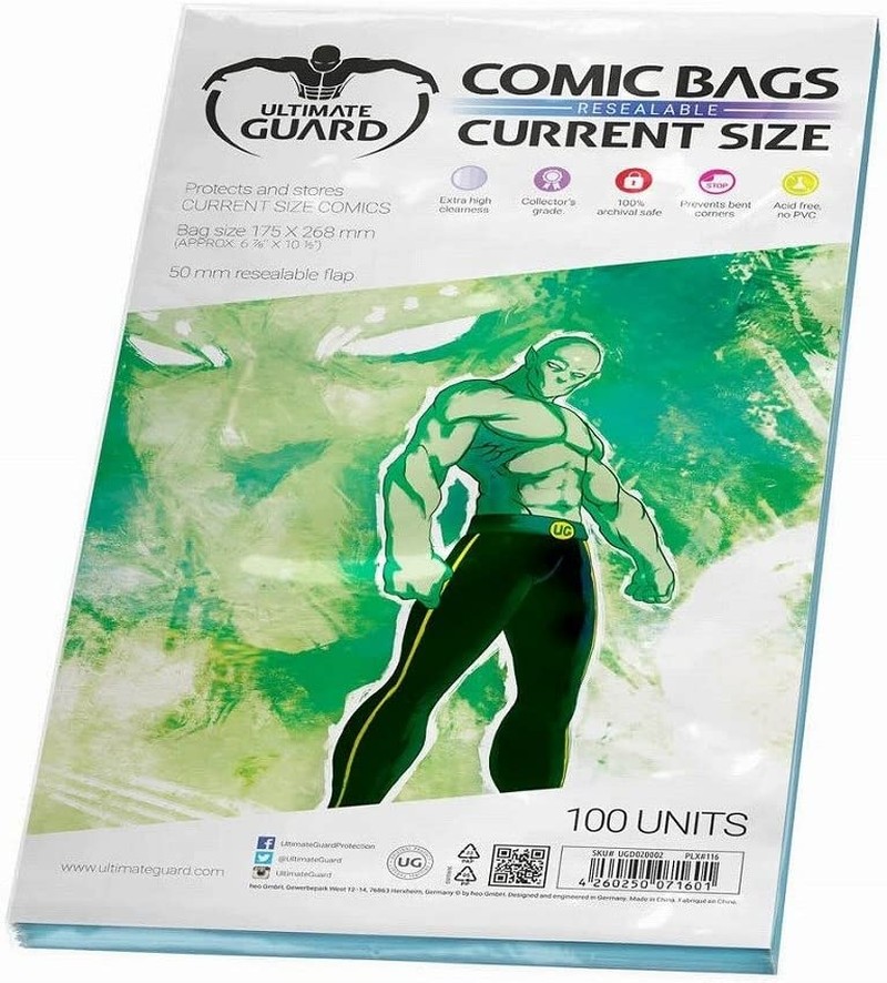 Ultimate Guard UGD020002 Comic Bags Resealable Current Size (100)