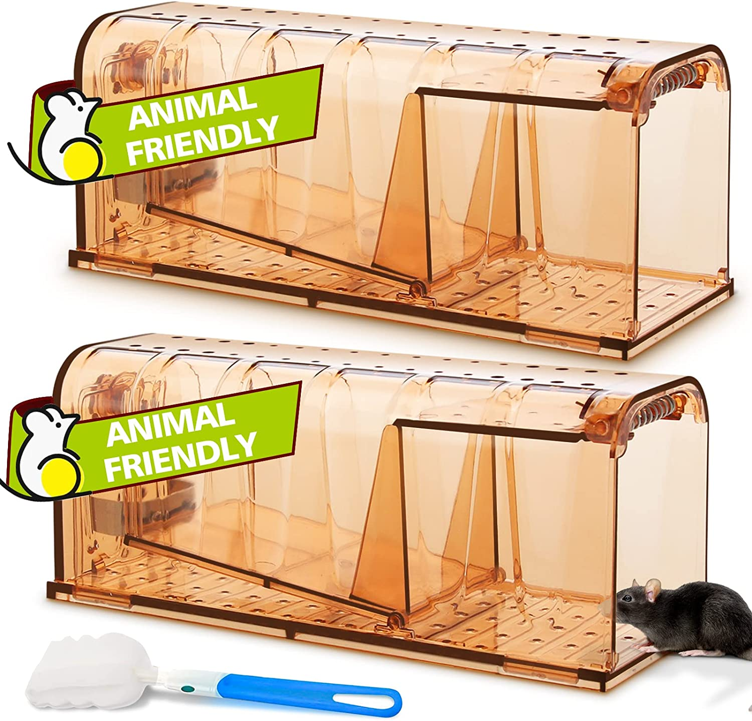 Humane Catch and Release Indoor/Outdoor Mouse Traps Pack of 2