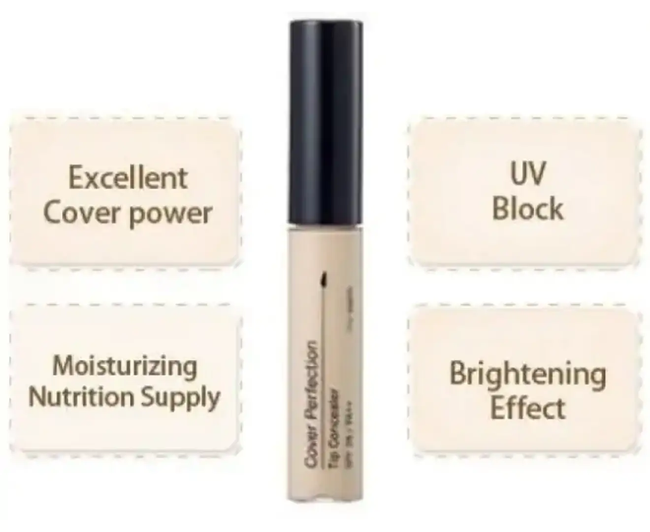 The Saem Cover Perfection Tip Concealer #1.5 Natural Beige SPF28 Pa++ for Women