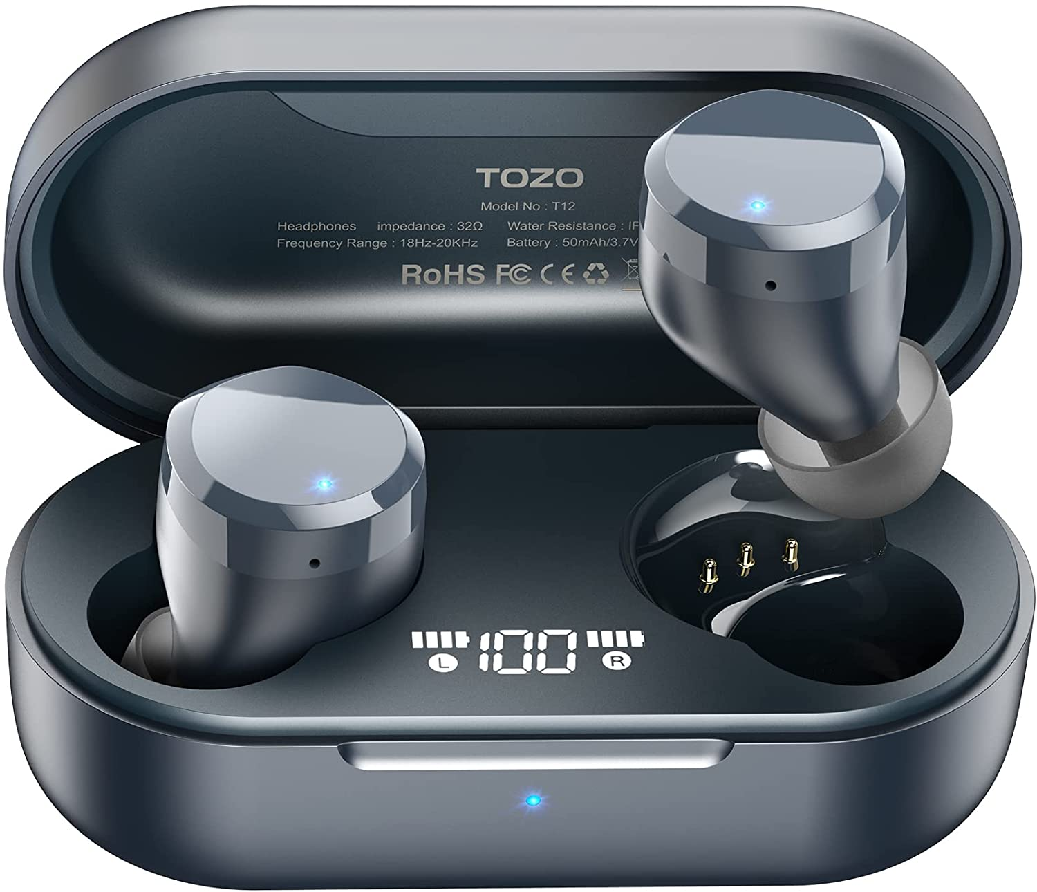 TOZO T12 Wireless Earbuds Bluetooth Headphones Premium Fidelity