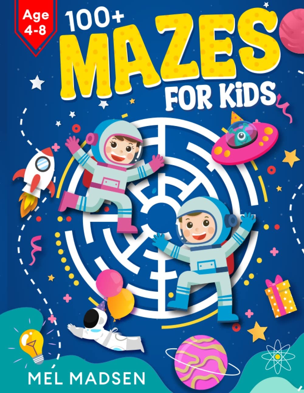 100+ Mazes for Kids Age 4-8 | a Collection of Fun and Challenging Maze Activity Book Puzzles for Ages 4,5,6,7,8