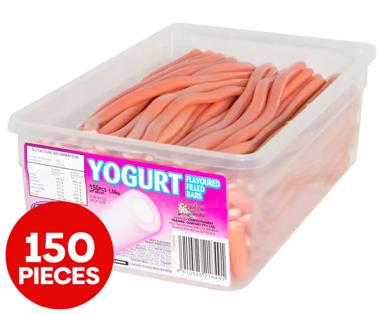 Fini Strawberry Yoghurt Filled Bars 150Pk