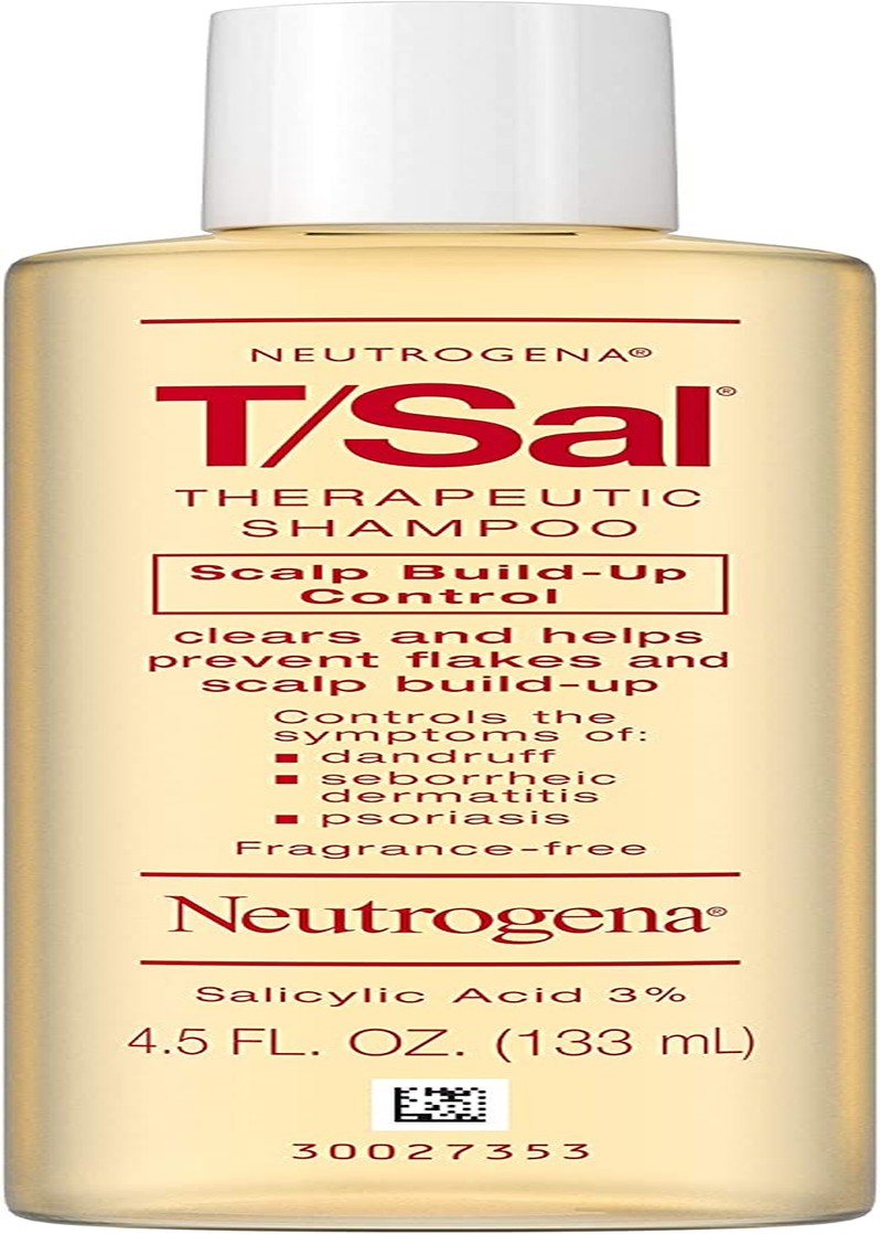 Neutrogena T/Sal Therapeutic Shampoo, Scalp Build-Up Control 4.5 Fl Oz Pack of (1)