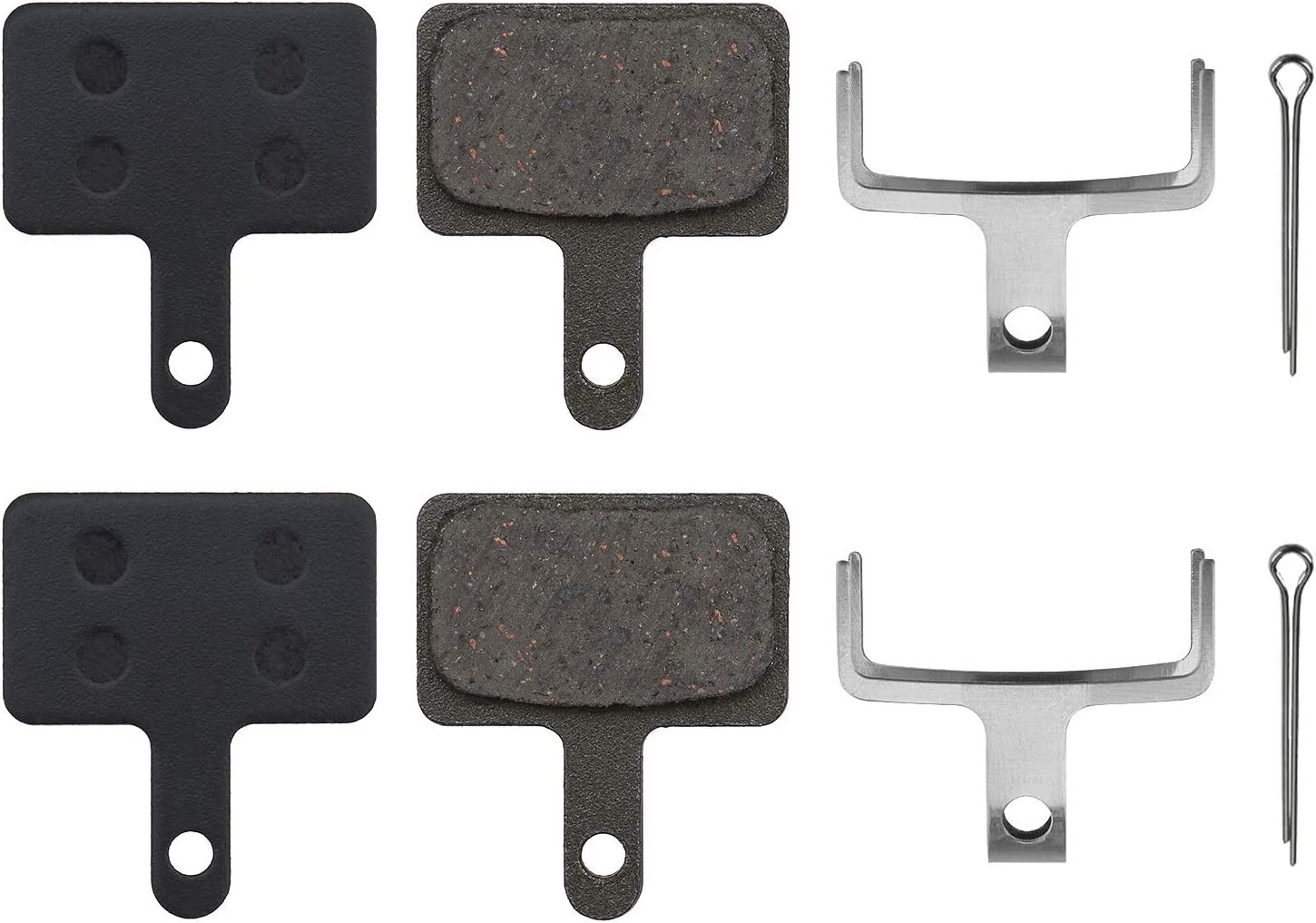 2 Pairs Replacement Disc Brake Pads Resin Semi-Metallic for Tektro A10.11 E10.11 P20.11 Aquila Auriga Orion Draco Gemini