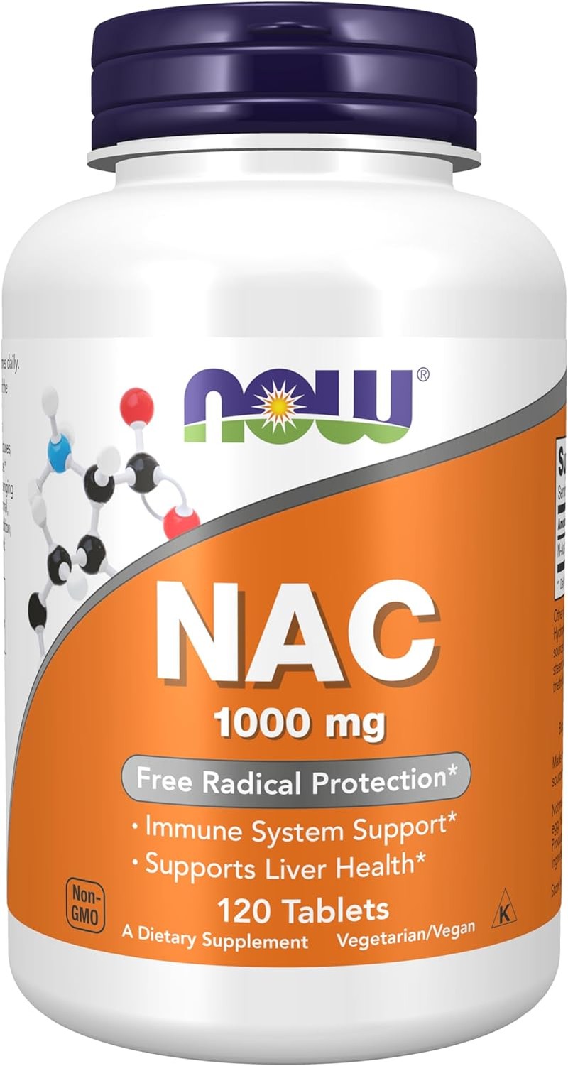 NOW N-Acetyl-Cysteine 1000 Mg, 120 Tablets