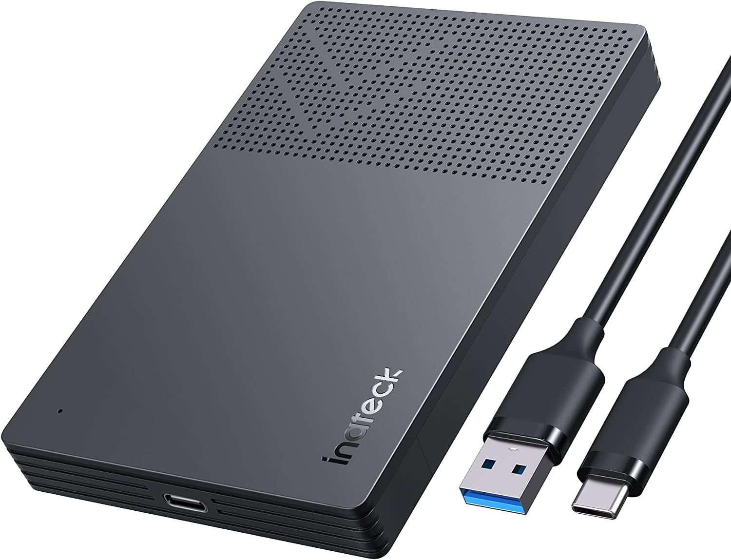 Inateck USB 3.2 Gen 2 Hard Drive Enclosure for 2.5 Inch Ssds and Hdds, up to 6Gbps, with UASP, FE2014