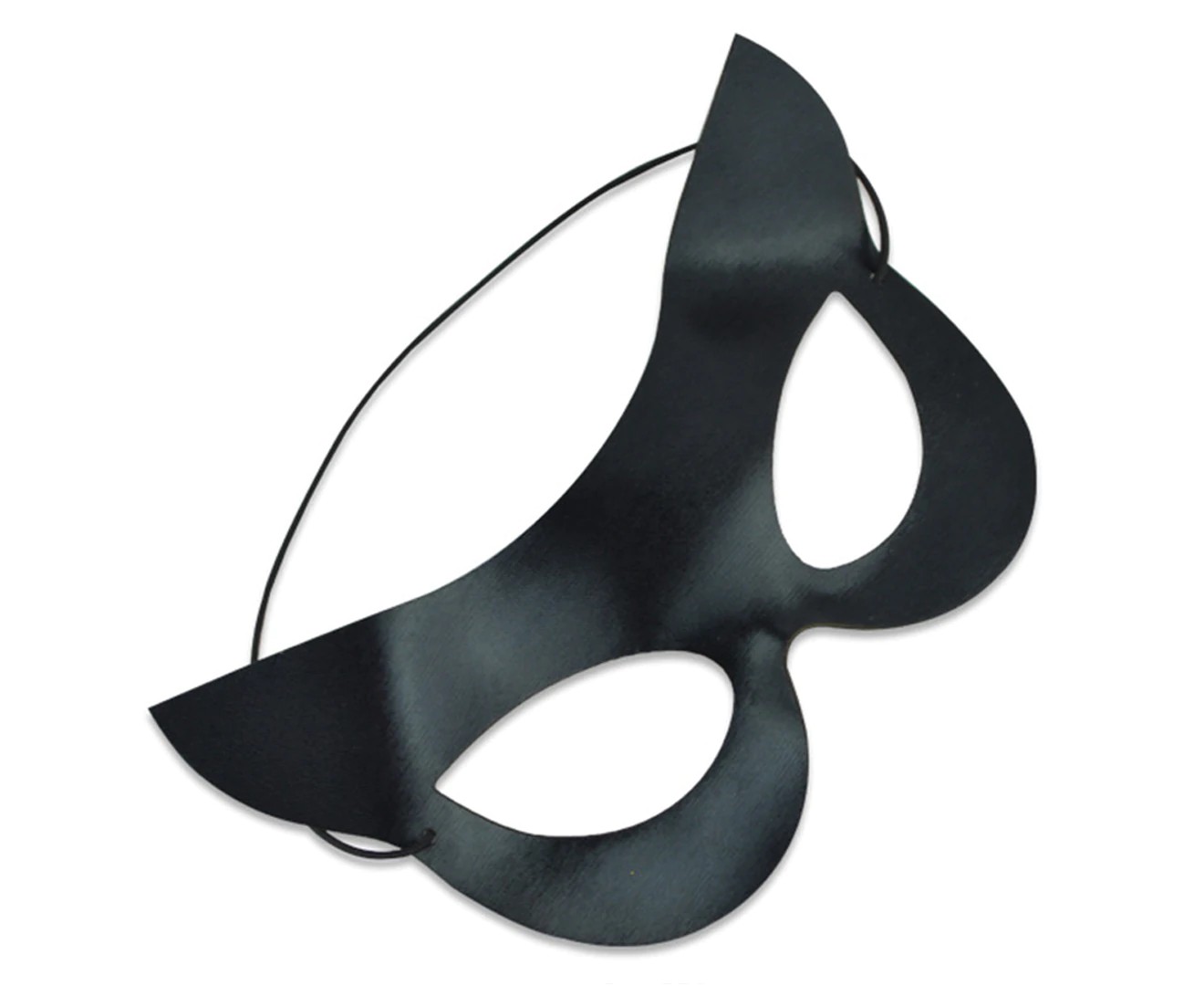 2Pcs Cat Mask Half Face Mask Catwoman Mask Party Costumes Black