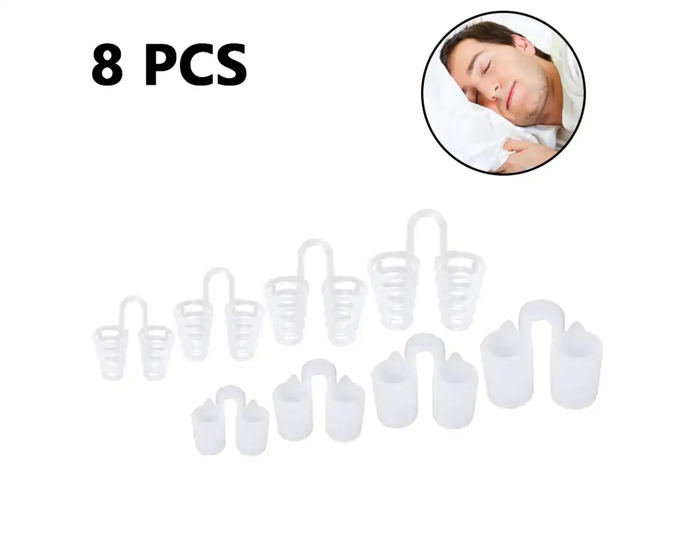 8 Breath Relief Nostril Pack Includes Anti-Snoring Nostrils, Different Sizes of Breath Relief Nostril Dilators