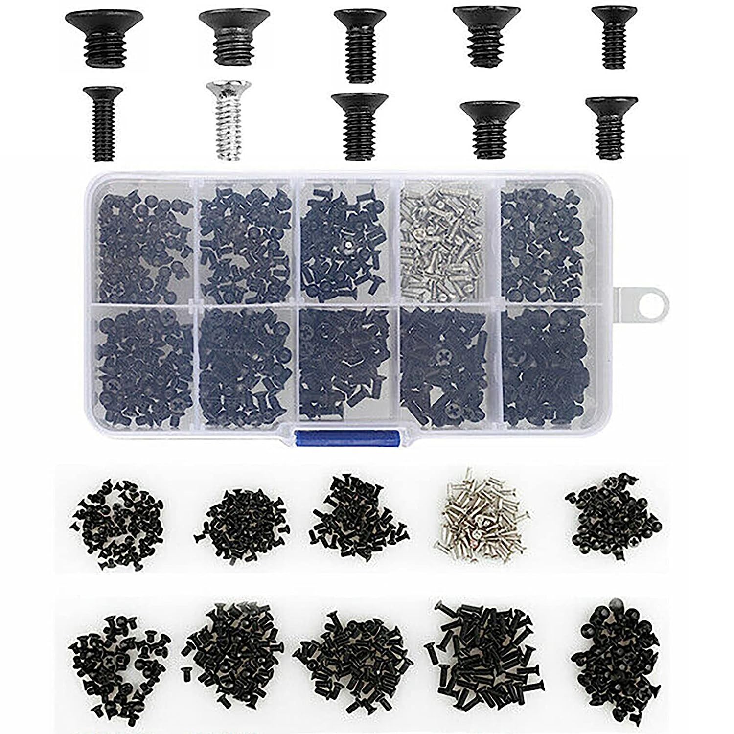 Laptop Notebook Computer Screw Kit – 500Pcs Micro Screws DIY Small Screws Assortment Set Compatible with IBM HP Dell Lenovo Samsung