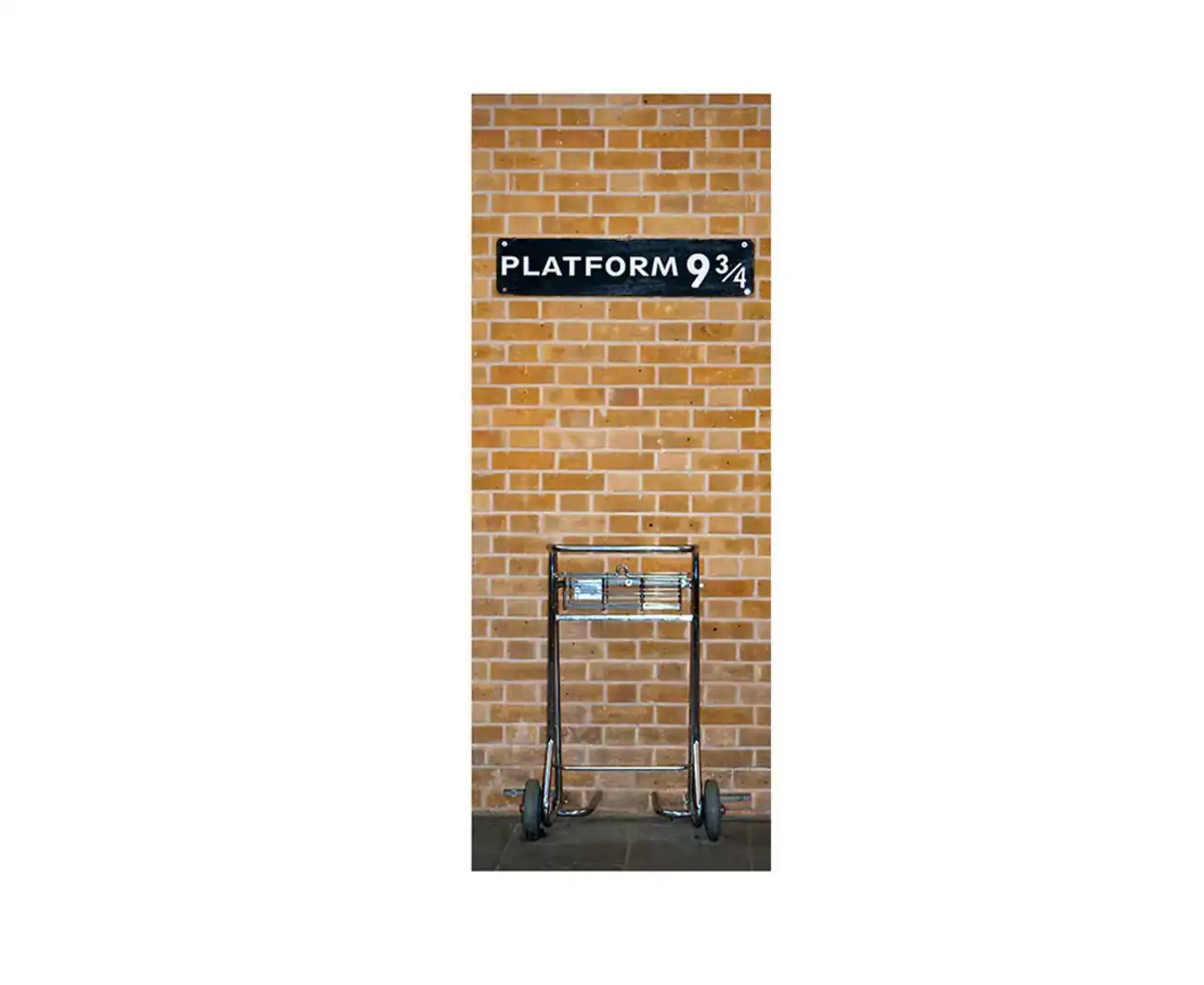 3D Diy Harry Potter Platform 9 3/4 Door Wall Sticker Wrap Mural Decole Self Adhesive Room Decor