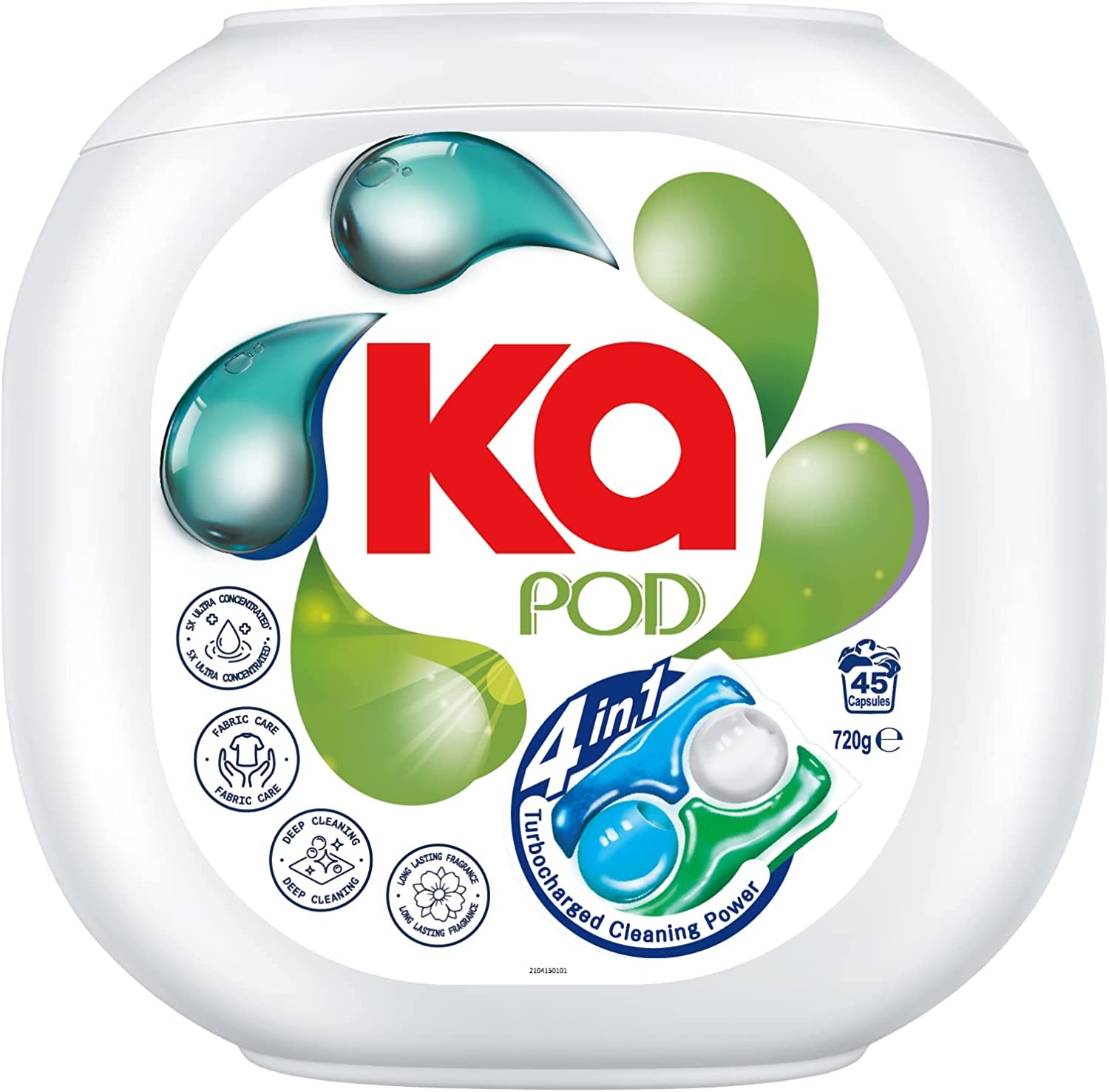 Ka Pod 4 in 1 Laundry Capsules 45 Pack