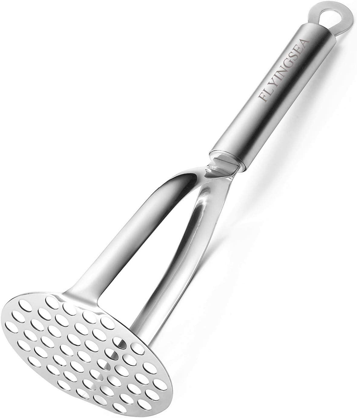 Potato Masher,Professional 18-8 Stainless Steel Potato Masher .Garlic Press,Cooking and Kitchen Gadget.