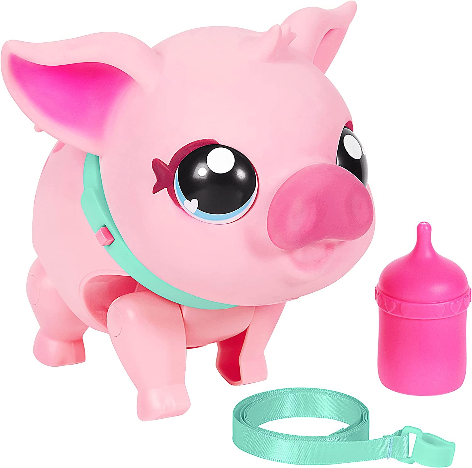 Little Live Pets – My Pet Pig Soft and Jiggly Interactive Toy Pig That Walks, Dances and Nuzzles. 20+ Sounds & Reactions. Batteries Included. for Kids Ages 4+, Multicolor