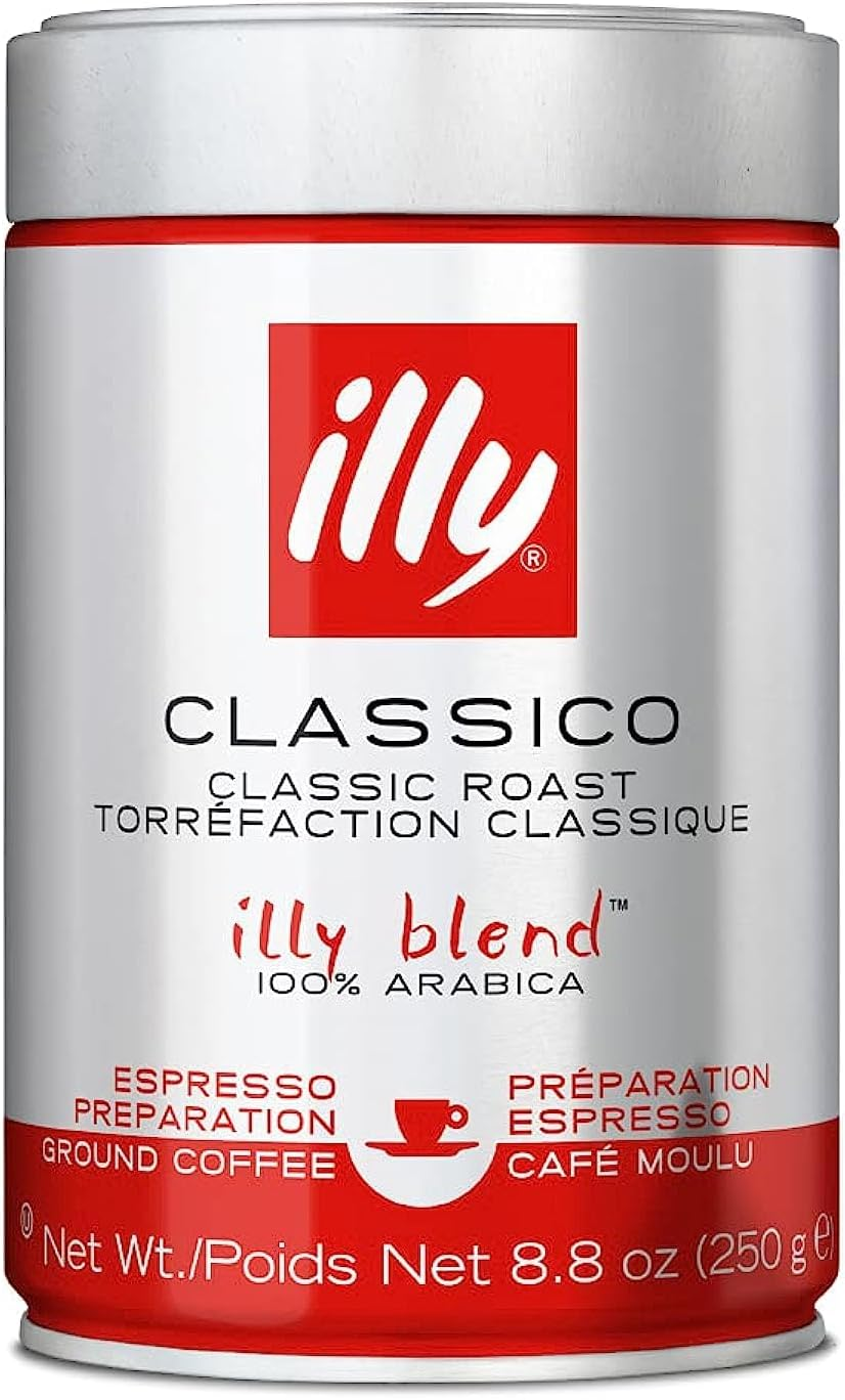 Illy Classico Espresso Medium Roast Ground Coffee, 250 G