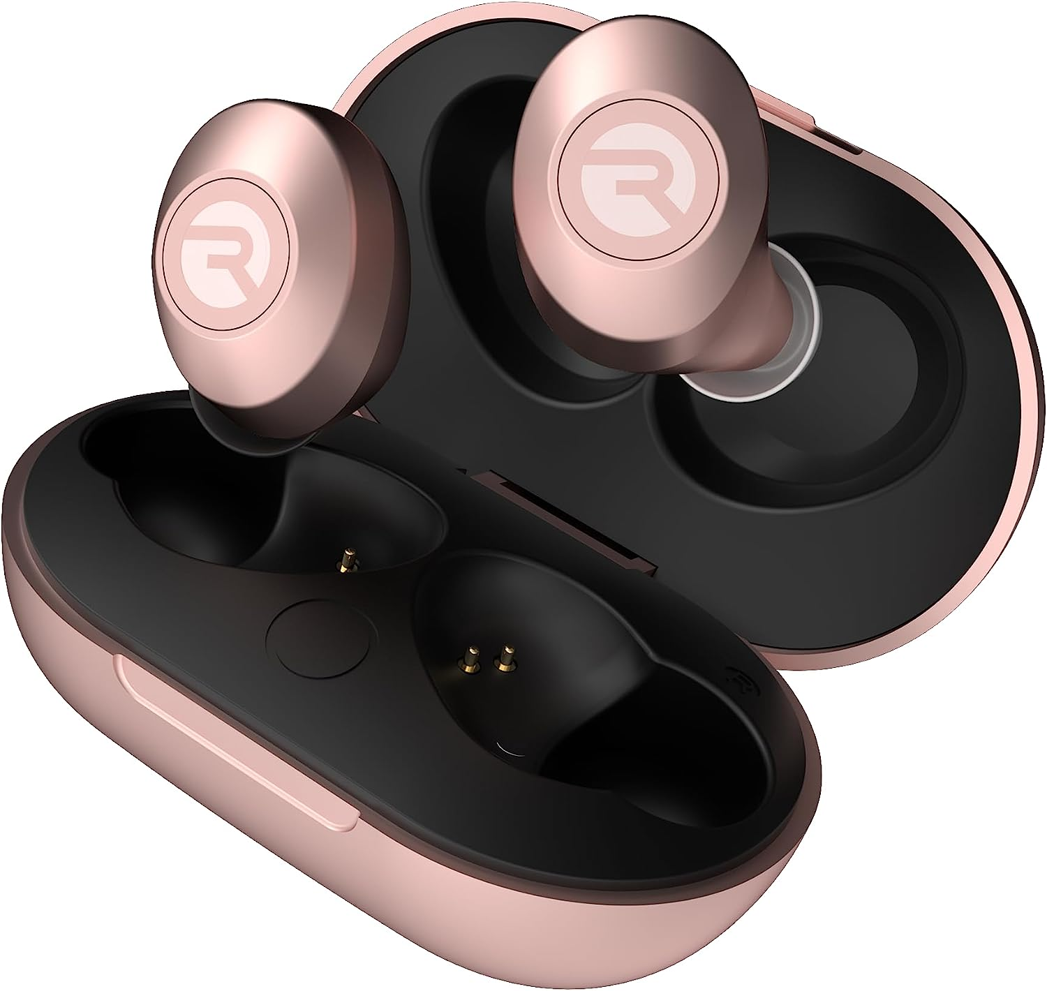 The Everyday Raycon Bluetooth Wireless Earbuds with Microphone Stereo Sound In Ear Bluetooth Headset True Wireless Earbuds 32 Hours Playtime Matte Rose Gold eMEGA Australia